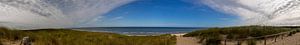Panorama Strand und Dünen