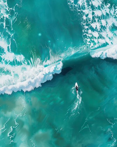 Mit den Wellen schwimmen