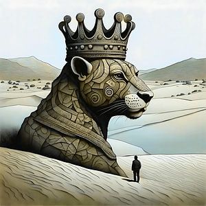 Lionne de légende, souveraine silencieuse des sables