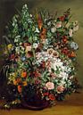 Boeket van bloemen in een vaas, Gustave Courbet van Meesterlijcke Meesters thumbnail
