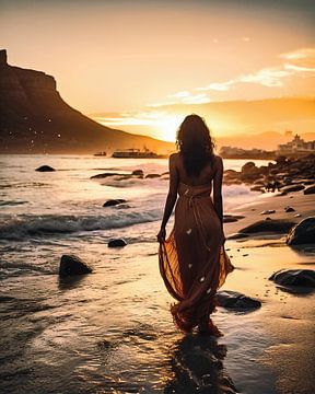 On the beach in Cape Town by fernlichtsicht
