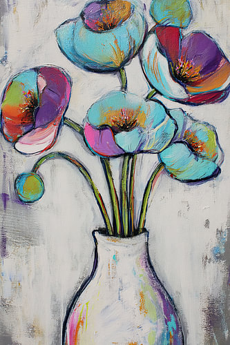 Blumenvase | Colorful Floral Delight