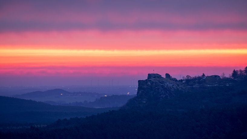 Sonnenaufgang - Burg Regenstein van Oliver Henze