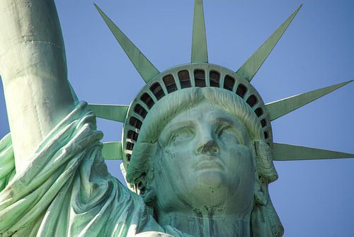 Detail van het Vrijheidsbeeld , New York.