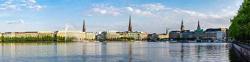 Panorama Buiten Alster in Hamburg