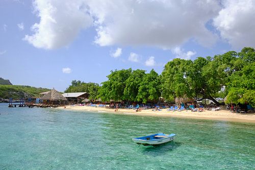 Tropisch strand in Curaçao