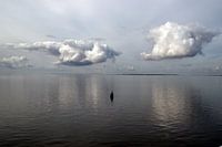 Tussen Bensersiel en Langeoog op de veerboot