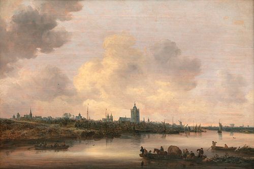 Gezicht op de stad Arnhem, Jan van Goyen