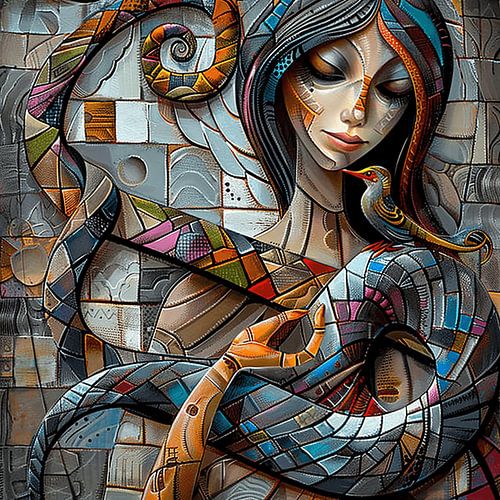 The Woman and the Bird | Abstract