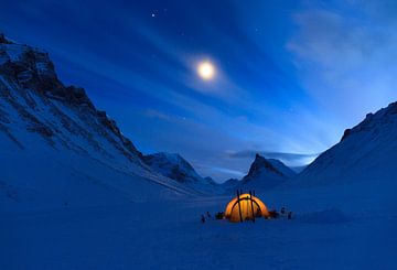Winter in den Bergen von Lappland von Sander van der Werf