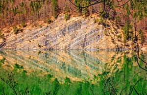 Eine Herbstwandspiegelung