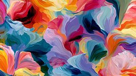 A modern and bold whirlwind of colours by Angel Estevez