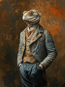 Dierportret Eptil Lacerti van Nico Brons