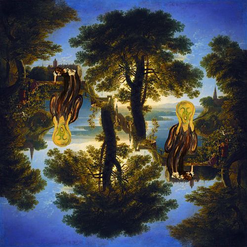 Bizar samenspel van drie schilderijen is unieke kunst