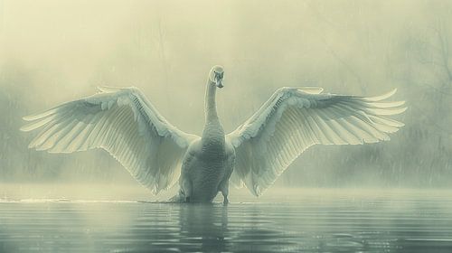 Misty Elegance: The Extended Wings