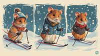 Winter Whiskers on Skis by Beeld Creaties Ed Steenhoek | Photography and Artificial Images thumbnail