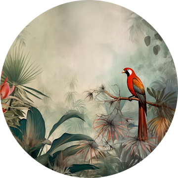 Kleurrijke vogel in het regenwoud van May