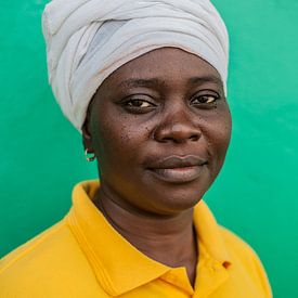 Vrouw in Liberia Portret van Reinier van Oorsouw