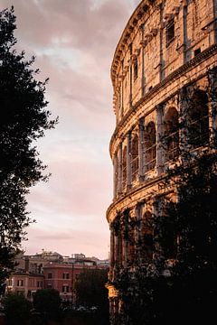 Colosseum in Rome met zonsopkomst van Michael Bollen