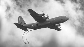 Lockheed Martin C-130J-30 Hercules der US-Luftwaffe.