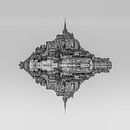 Le Mont Saint Michel van Rene Ladenius Digital Art thumbnail