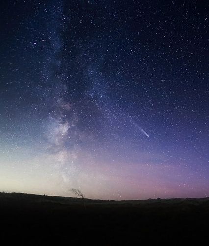 La Voie lactée et la comète Tsuchinshan/ATLAS sur Bart Vastenhouw