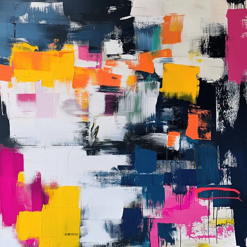 Dynamische Farbflächen in abstrakter Harmonie