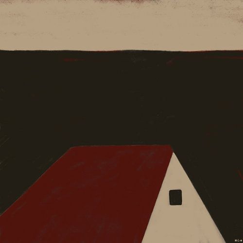 Het huis 17. Abstract groenhout.