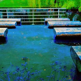 Banken aan het water van Jane Changart