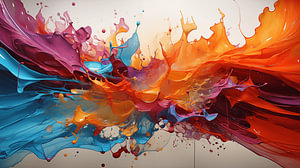 abstrakter bunter Hintergrund mit Aquarellmalerei