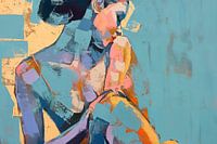 Portrait abstrait minimal
