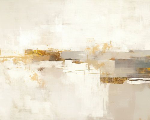 Tons de terre Abstrait | Beige Formes