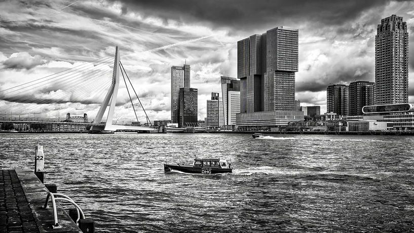 Skyline Wilhelminapier Rotterdam par Paysages urbains - Rick Van der Poorten Photography