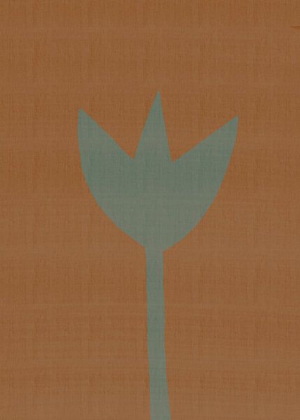 Modern abstract tulip nr. 11 van Studio Keserű