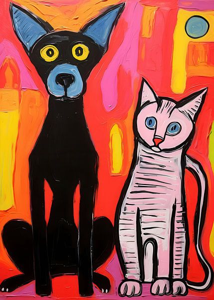 Naїve Stil Matisse Haus Haustiere von Classic artwork