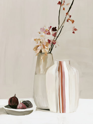 Blumen und Feigen