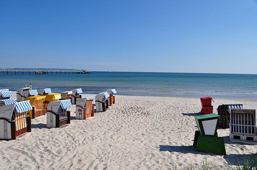 Strandstoelen in Binz, Rügen