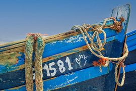 Bateau de pêche en bois au Maroc