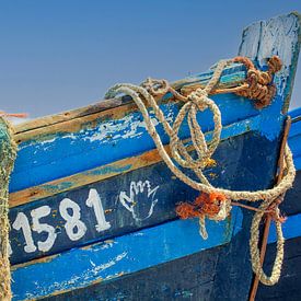 Holzfischerboot in Marokko von Patricia Hofmeester