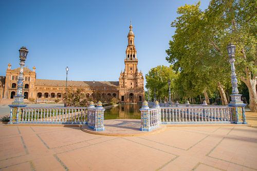 Platz Plaza de España in Sevilla, Spanien