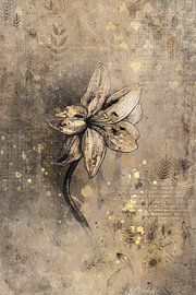 Fleur - tons dorés - style hôtelier chic sur Emiel de Lange