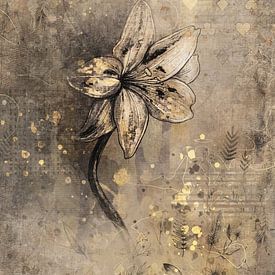 Flower - golden hues - hotel chic style by Emiel de Lange