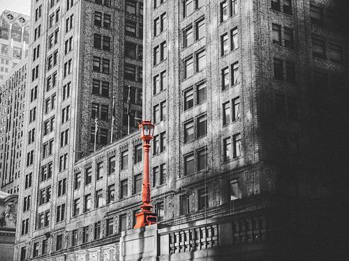 Lantaarn met Zwart-Wit Effect | NYC