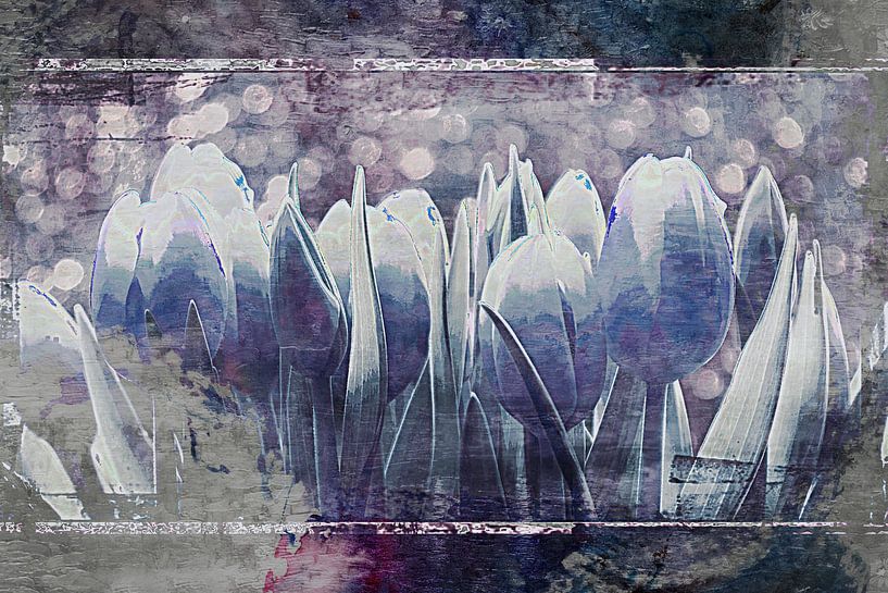 blauwe tulpen von Yvonne Blokland