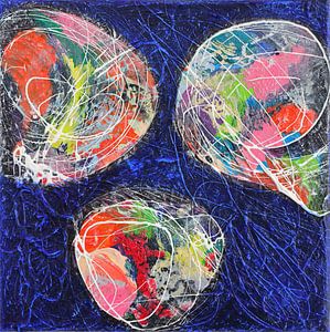 Peinture abstraite "Force de vie".