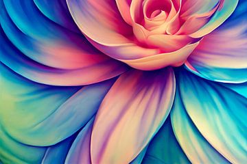Illustration de motif floral en couleur pastel sur Animaflora PicsStock
