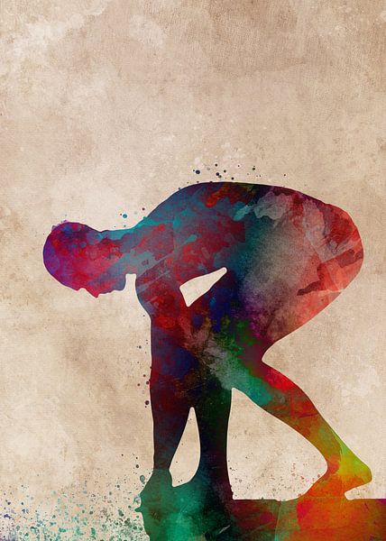 Swimmer sport art #sport #swimmer by JBJart Justyna Jaszke