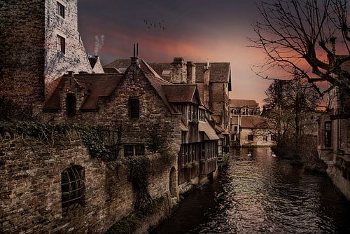 Stukje Brugge  vanaf Bonifaciusbrug