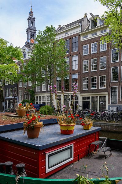 Bloemgracht and Westertoren in Amsterdam by Peter Bartelings
