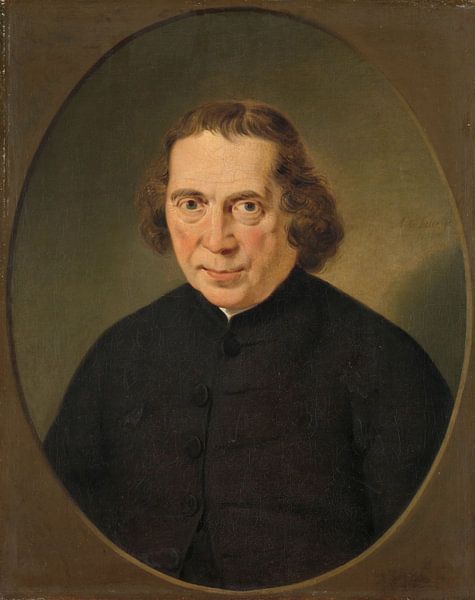 Portret van Jan Nieuwenhuyzen, Adriaan de Lelie, 1780 - 1806 van Marieke de Koning